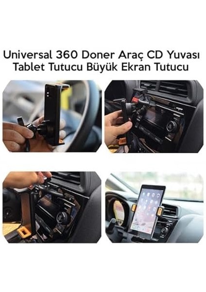 CD Gözü Uyumlu 11.50-19 Inch Araç Tablet Tutucu 360 Döner Araç CD Yuvası Tablet Tutucu fiyatları