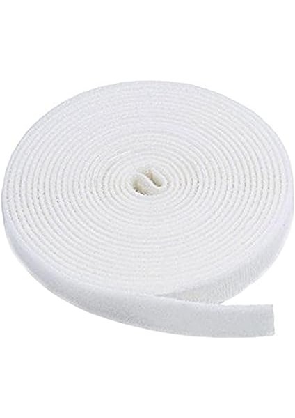 Kablo Düzenleyici, Cırt Cırtlı Kablo Sabitleyici, 5 Metre x 1 cm (Beyaz) fiyatları