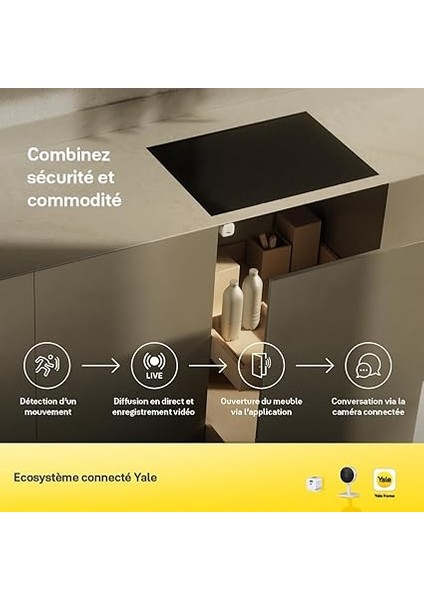 Akıllı Dolap Kilidi - 05-Scl1-0-00-50-11 - Kompakt Tasarım - Otomatik Kilitleme - Anahtarsız - Çocuk Güvenlik Kilidi - Ofis Çekmeceleri - Alet ve Ecza Dolaplarını Kilitleyin indirimleri