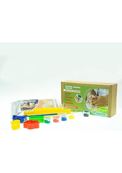 Doğal Beyaz Kil Seti,fırınlamaya Gerektirmez. Oluştur,kurut,boya.güzel Sanatlar,figür, Heykel,modelleme,oyun ve Montessori Sınıfları Için,tosik Değil indirimleri