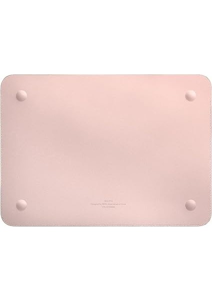 Skin Pro MacBook Air 13.6 M2 M3 M4 ve Pro 14.2 M1 M2 M3 M4 Uyumlu Deri Laptop Kılıf Ultra Ince Zarf Tipi Pembe fiyatları