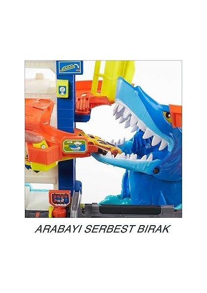 Wheelsköpek Balığından Kaçış™ Oyun Seti Hot Wheels™ City Köpek Balığından Kaçış Oyun Seti, 4 Yaş ve Üzeri Çocuklar Için Oyuncak HDP06 fırsatları