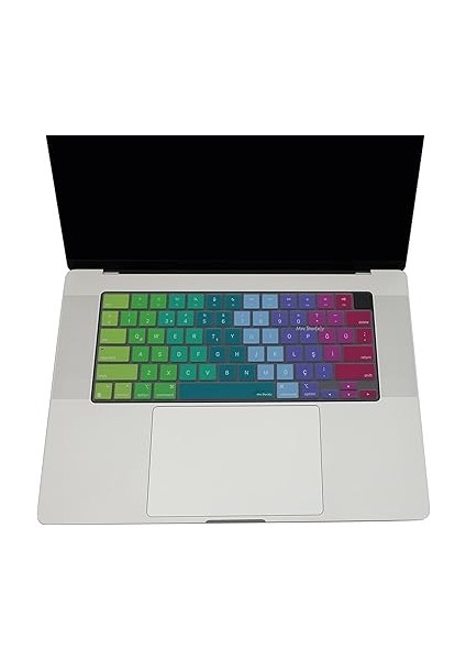 MacBook Klavye Koruyucu Us Ingilizce Amerikan-Return-Enter-Için Türkçe Çeviri Baskı Air 13,6-15,3inç - Pro 14,2-16,2inç M1-M2-M3-M4 Pro Max Uyumlu, Ince Hafif Silikon Klavye Filmi Pembe Yeşil fırsatları
