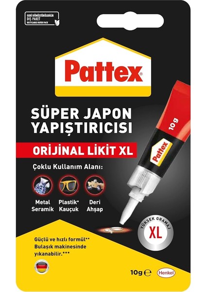 Süper Yapıştırıcı, Kaliteli Onarımlar Için Çok Amaçlı Güçlü Yapıştırıcı, Özel Kapağıyla Kolay Kullanımlı Hızlı Yapıştırıcı, 1X10G