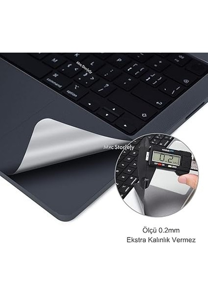 MacBook Air M2-M3-M4 Kılıf 13.6 Inç Touchpad Sticker Kaplama A2681 A3113 A3240 ile Uyumlu Çizik Darbe Önleyici Koruyucu Film Gece Mavisi indirimleri