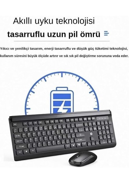 CS500 Kablosuz Klavye Mouse Set Ingilizce Q fırsatları