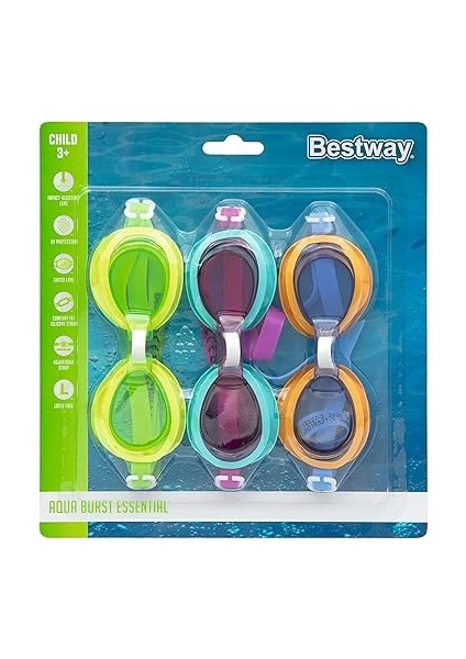 Aqua Burst Essential 3'lü Paket Çocuk 3 Yaş Üstü Gözlükleri modelleri