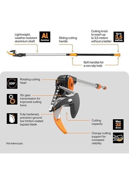 UP82 1023625 Yüksek Dal Budama Makası fiyatları