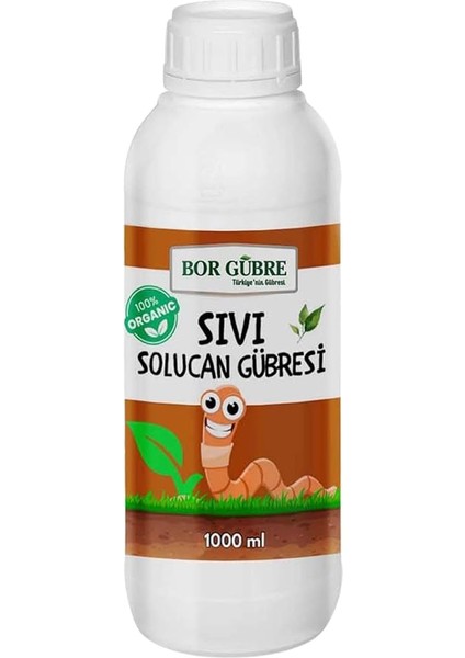 Sıvı Solucan GÜBRESI-1000ML-BITIYI Geliştirir- Korur-Ürün Sayısını ve Kalitesini Artırır