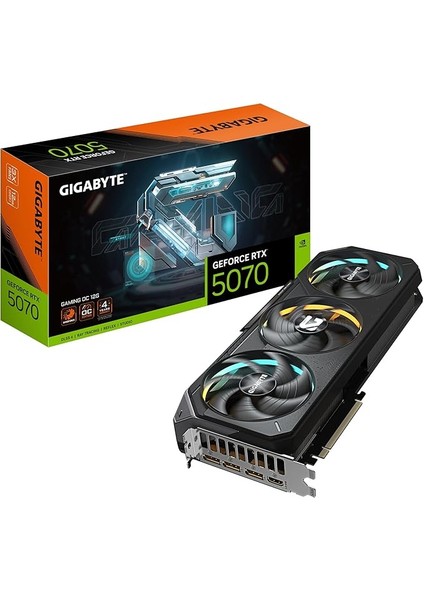 VGA Nvıdıa 12GB Gddr7 RTX5070 Gamıng Oc GV-N5070GAMING OC-12GD 192BIT/3XDP/1XHDMI/3XFAN Gpu Ekran Kartı
