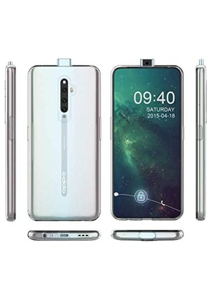Reno 2z Uyumlu Kamera Korumalı Darbe Önleyici Ultra Slim Tpu Şeffaf Silikon Kılıf (Şeffaf, Oppo Reno 2z) fiyatları
