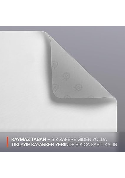 Qck Fare Altlığı (Orta) – Beyaz – Alt Tarafta Kaymaz Kauçuk Kaplama – En Iyi Izleme – Oyun Sensörleri Için Optimize Edilmiştir – 320 mm x 270 mm – Fps, Mobas, Rts, Mmo fırsatları