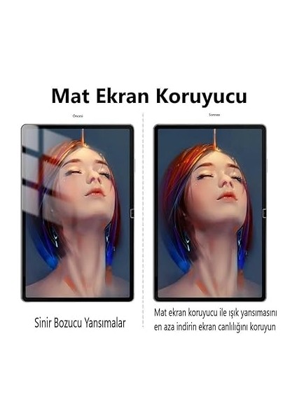 Samsung Galaxy Tab S10 Fe Mat Ekran Koruyucu 10.9 Inç Şeffaf fırsatları