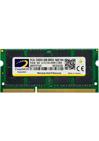 8gb Ddr3 1600MHZ Notebook Ram MDD3L8GB1600N 1,35V
