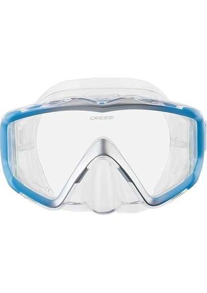 Liberty Triside Spe Dalış Maskesi, Clear/blue/silver modelleri