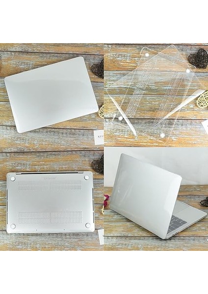 MacBook Air 15.3 Inç Kılıf M2 M3 M4 Çip A2941 A3114 A3241 ile Uyumlu | Kristal Sert Kapak | Ince Hafif Tasarım | Çizilmeye Dayanıklı Koruyucu Hardcase | Sert Plastik Kılıf Şeffaf indirimleri
