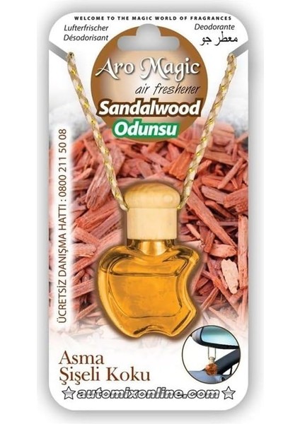 Aromagic Asma Şişeli Koku Odunsu | Araç ve Oda Için Kalıcı ve Ferah Aroma