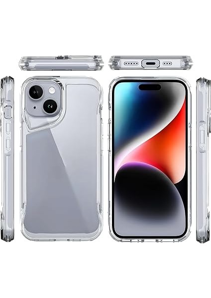 iPhone 11 Için Defend Serisi Kristal Berraklığında Ultra Şeffaf Arkası Sert Polikarbonat Kenarları Yumuşak Silikon Super Koruyucu Özellikli Kılıf (Şeffaf, 11) modelleri