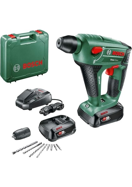Home And Garden Akülü Kırıcı Delici Uneomaxx (18 Volt Sistemi, 2 Akü, 8 Parça Aksesuar Ucu Dahildir, Betonda Maksimum Delme Çapı 10 Mm, Taşıma Çantasında)