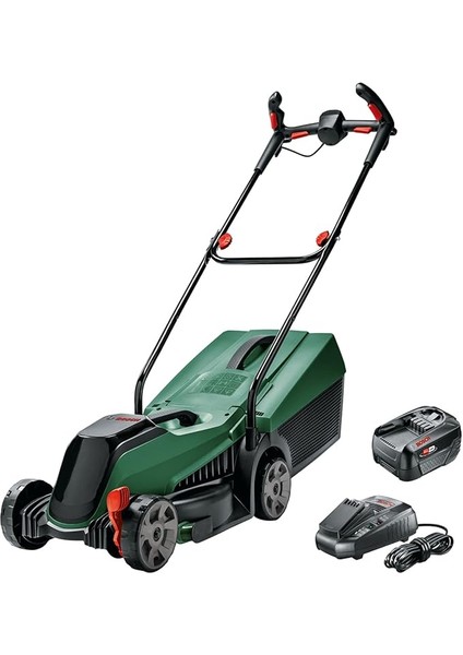 Home And Garden Akülü Çim Biçme Makinesi Citymower 18V-32-300 (18 Volt, 1x Akü, Kesme Genişliği: 32 Cm, 300 M²'ye Kadar Çim Biçme, Karton Ambalajda)