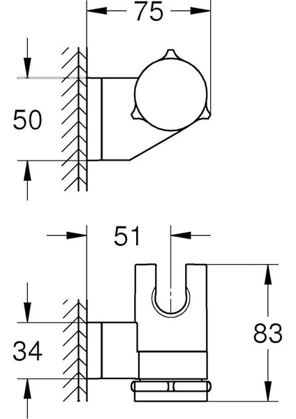 Vitalio Universal Duş Başlığı Tutucu, El Duşu Tutucu, Duş Başlığı Askısı, Hareketli, Ayarlanabilir, Quickglue S ile Montaj, Krom, 26183001 indirimleri