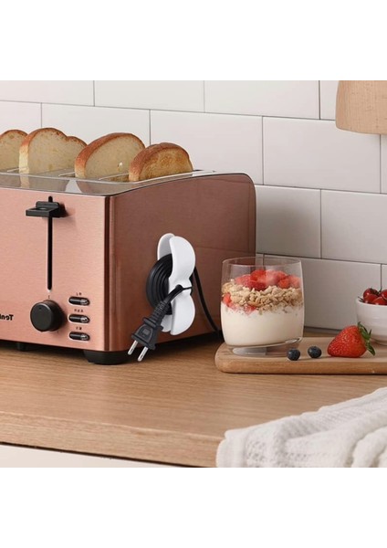 Yapışkanlı Ev Aletleri Kablo Düzenleyici Sabitleyici Çok Amaçlı Kablo Tutucu fırsatları