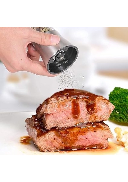 3 Adet Tuz ve Karabiber Değirmeni Seti, 180 ml Manuel Baharat Değirmeni, Ayarlanabilir Öğütücü, Cam Gövdeli Baharat, Tuz, Karabiber Için indirimleri