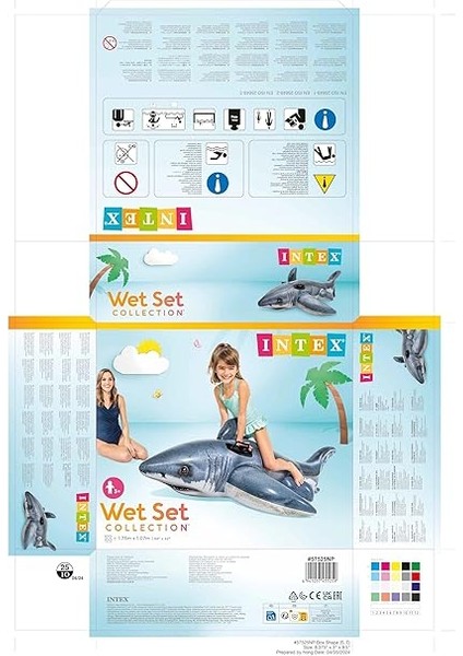 57525 173X107 cm Köpek Balığı Binici indirimleri