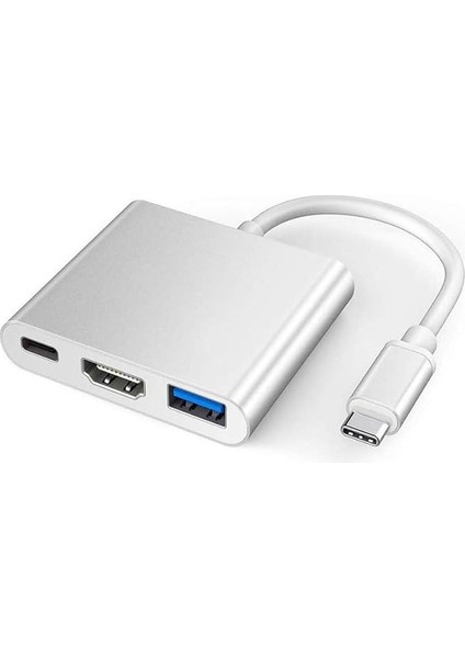 Hub Çoklayıcı Pd 100W HDMI 4K/60Hz USB 3.0 Dönüştürücü Adaptör Kablo