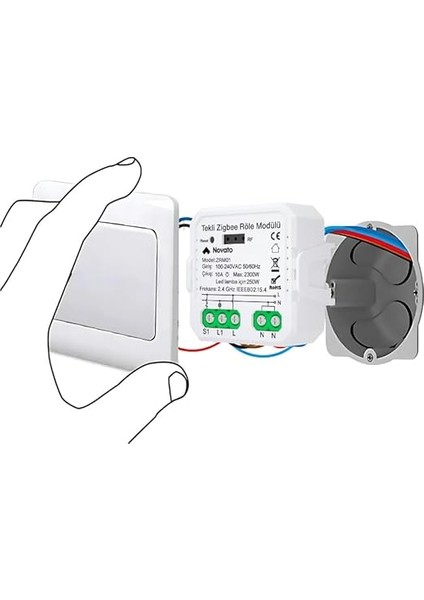 Tek Çıkışlı Akıllı Anahtar(Tuya, Smart Life, Home Assistant, ZIGBEE2MQTT Uyumlu) modelleri