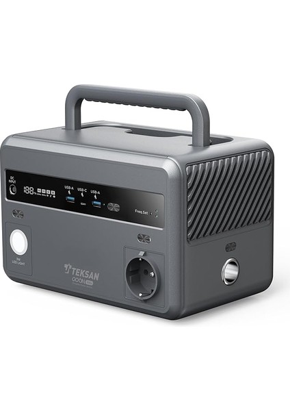 Go On 300W Taşınabilir Güç Istasyonu, Güneş Paneliyle Şarj Desteği, Hafif, Lifepo4, LED