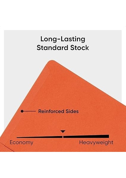 Iki Cepli Ağır Klasör, Mektup Boyutu, Turuncu, Kutu Başına 25 (87858) indirimleri