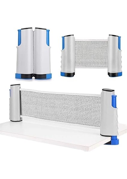 Tenisi Filesi Raket Top Seti 6lı Otomatik Gerdirme Mekanizmalı Tüm Masalara Uyumlu Pinpon Ağı modelleri