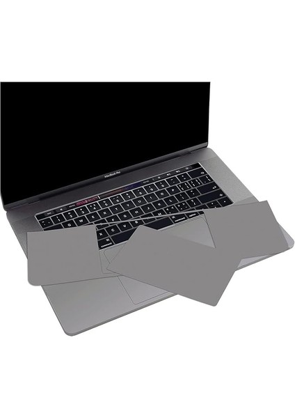 MacBook Pro 16 Inç Trackpad Guard A2141 2019 ile Uyumlu Touchpad Sticker Koruyucu Ultra Ince Çizilmez Film Kaplama Gri