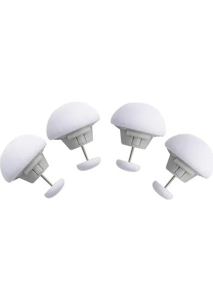 Home Yorgan ve Çarşaf Sabitleyici, Mantar Şekilli Aşınmaya Dayanıklı Yorgan Klipsi 4 Adet (4, Beyaz)