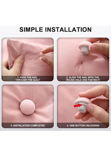 Home Yorgan ve Çarşaf Sabitleyici, Mantar Şekilli Aşınmaya Dayanıklı Yorgan Klipsi 4 Adet (4, Beyaz) modelleri