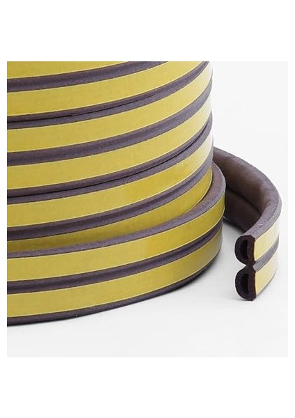 Kapı Pencere Su Soğuk Geçirmez Izolasyon Bandı Yalıtım Fitili (2X6=12MT, Kahverengi) fiyatları