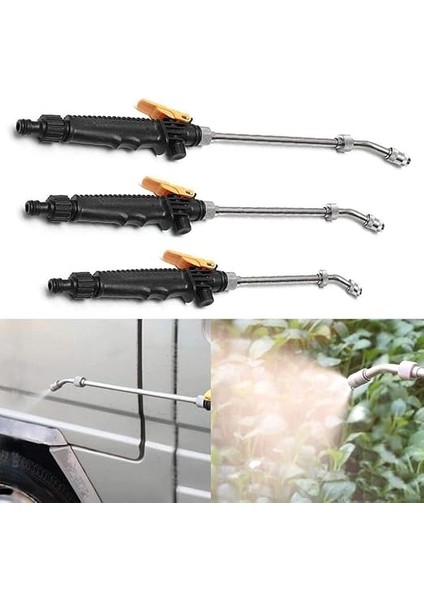 Yüksek Basınçlı Güçlü Su Tabancası Yıkayıcı Bahçe Hortumu Nozulu Püskürtme Fıskiye Su Jeti Araba Yıkayıcı Bahçe Sulama Temizleme Aleti (Renk: 50 Cm) fırsatları