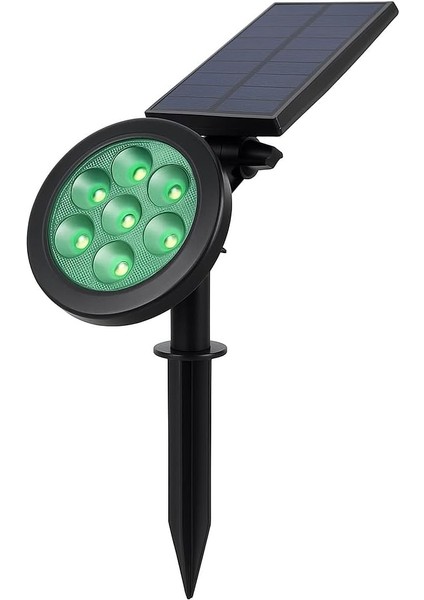 Solar Bahçe Aydınlatma Lambası - 9 LED Yeşil Işık, 200 Lümen, IP65 Su Geçirmez, Güneş Enerjili Kazıklı Veya Duvar Montajlı Çim Armatürü fiyatları