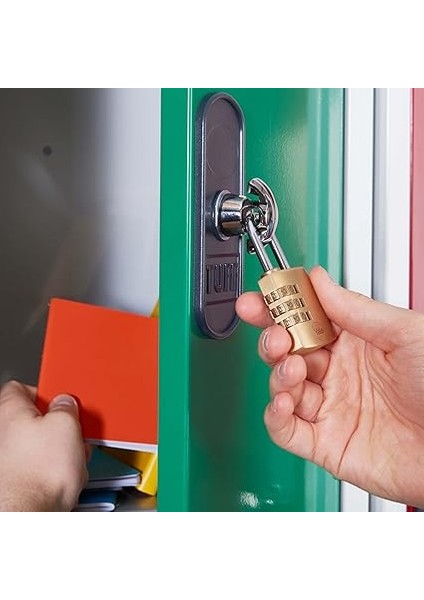 Y150B/30/125/1 Şifreli Pirinç Asma Kilit, Standart Koruma, Çelik Halka, 3 Haneli Şifre, Sarı fiyatları