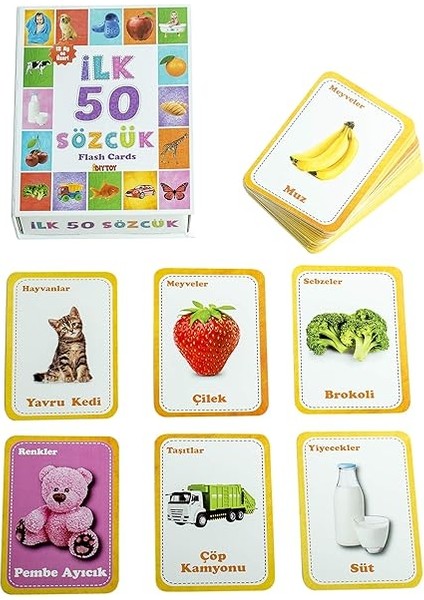 Flash Card Ilk 50 Sözcük fiyatları