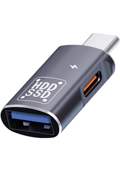 Mobile 2in1 Type C To Type C ve USB Çevirici Otg Adaptör, Şarj ve Data Aktarım Otg Çeviricisi