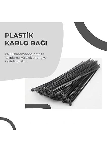 Home 100 Adet Kablo Bağı Seti, Amerikan Kelepçesi, Cırt Elektrik Kablo Bağı, Dayanıklı ve Çok Yönlü Kullanım Için Ideal, Organizasyon ve Düzenleme (Siyah, 2.5X150MM) indirimleri