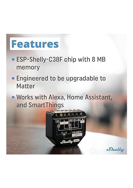 Plus 2pm Gen3 | Wi-Fi ve Bluetooth 2 Kanallı Akıllı Röle Şalteri | Elektrik Tüketimi Ölçümlü Panjur Şalteri | Ev Otomasyonu | Google Home Alexa Aksesuarı | Ios Android Uygulaması fırsatları