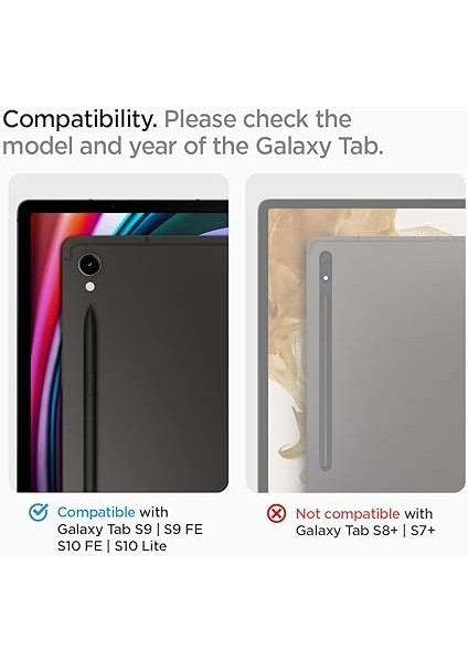 Galaxy Tab S10 Fe / Tab S9 Fe ile Uyumlu Cam Ekran Koruyucu Kolay Kurulum Glas.tr Ez Fit Slim Hd - AGL07000 fiyatları