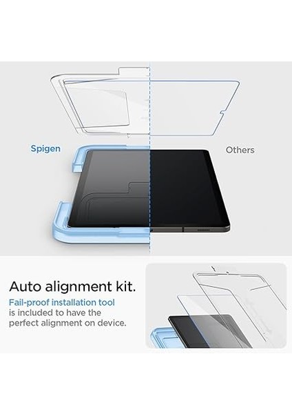 Galaxy Tab S10 Fe / Tab S9 Fe ile Uyumlu Cam Ekran Koruyucu Kolay Kurulum Glas.tr Ez Fit Slim Hd - AGL07000 modelleri