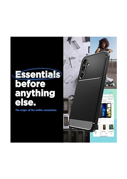 Galaxy S23 Fe ile Uyumlu Kılıf Rugged Armor Matte Black - ACS06376 fiyatları