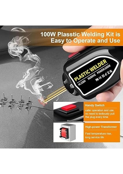 100W Çantalı 600 Uçlu Plastik Kaynak Makinesi Araba Tampon LED Işıklı XCER-110 fiyatları