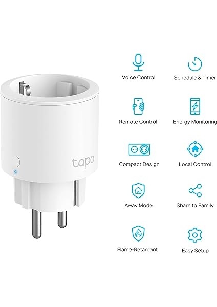 Tapo P115, Mini Akıllı Wi-Fi Soketi, Enerji Izleme, 1-Pack modelleri