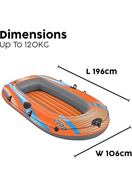 Kondor Elite 2000 Şişirilebilir Sal 1.96 M modelleri